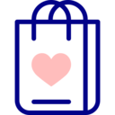commerce and shopping,heart,love,love and romance,shopping bag,gift bag